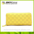 2014 fashion PU ladies simple long wallet with zipper